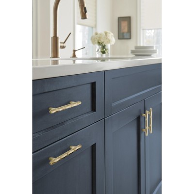 Champagne Bronze 7.5" Modern Bar Cabinet Pull