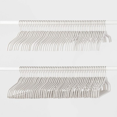 18pk Plastic Hangers White - Room Essentials™ : Target