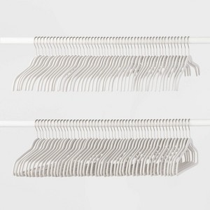 100pk Combo Pack Suit/Shirt Flocked Hangers - Brightroom™ - 1 of 3