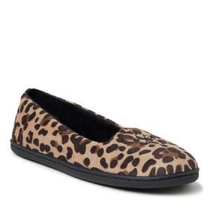 Dearfoams Womens Rebecca Microfiber Velour Closed Back House Slipper - 1 of 4