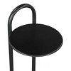 Christian Side Table in Black & White 22"H – Modern Powder-Coated Iron & Natural Marble Table by Zuo Modern - 4 of 4