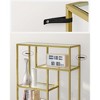 VASAGLE Bookshelf, 6-Tier Tall Bookcase, Display Shelf, Plant Stand, 11.8 x 31.5 x 70.9 Inches, Particleboard, Gold - 4 of 4
