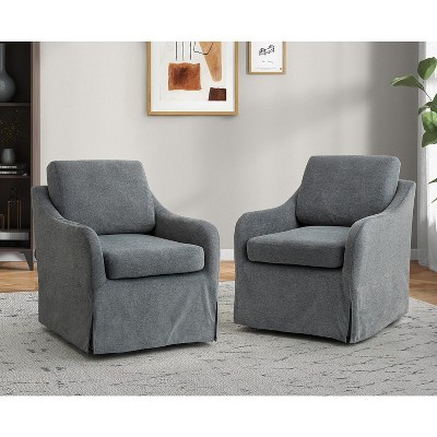 27.5 Contemporary High Back Lounge Arm Rocker With A Lumbar