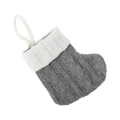 Unique Bargains Christmas Stockings Knitted Fabric 4.13"x4.13" 1 Pc