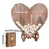Artloge Creative Wooden Heart Shape Wedding Guest Book Heart-Shape Party Guest Sign in Book Frame with 88pcs Heart Notes & Storage Box - 3 of 4