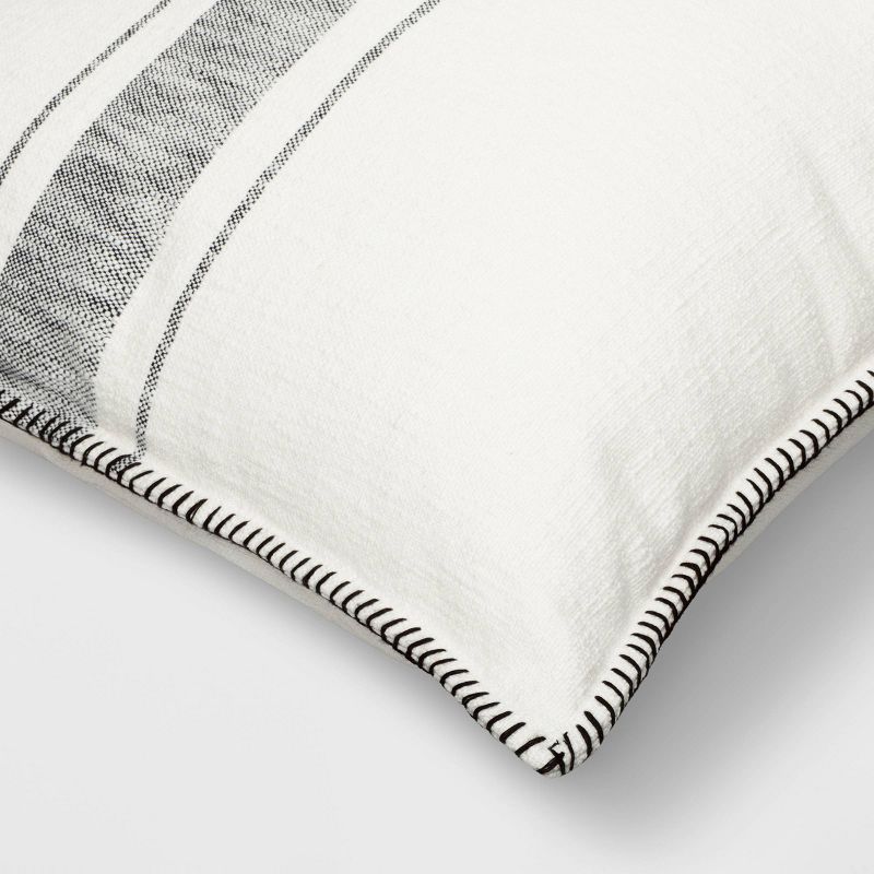 Oversized Placed Striped Square Throw Pillow - Threshold™, 5 of 9