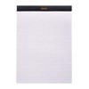 Rhodia Staplebound Notepad - Lined w/ margin 80 sheets - 8 1/4 x 11 3/4 - Black cover - 2 of 4