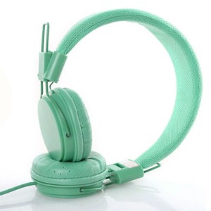 Kids Wired Ear Headphones,Stylish Headband Earphones for i-Pad Tablet Green Practical Electronic Product - 1 of 4