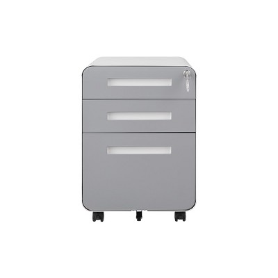 Under Desk Filing Cabinet On Wheels 3 Drawer Lockable File Cabinets Office Storage Cabinets Metal Filing Cabinet-The Pop Home