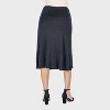 24seven Comfort Aapparel Maternity Elastic Waist A Line Knee Length Skirt - image 3 of 4