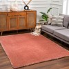 Hauteloom Heavenly Solid Pink Plush Rug - 3 of 4