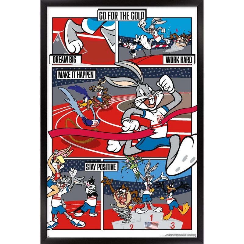 Trends International Looney Tunes x Team USA - Track and Field Framed Wall Poster Prints, 1 of 7