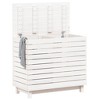 vidaXL Laundry Basket White 34.8 in.x17.3 in.x29.9 in. Solid Wood Pine - 3 of 4