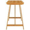 Garden Bar Table Natural wood finish Solid acacia wood Medium - 3 of 4