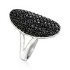 Ross-Simons 1.70 ct. t.w. Pave Black Spinel Ring in Sterling Silver - 3 of 4