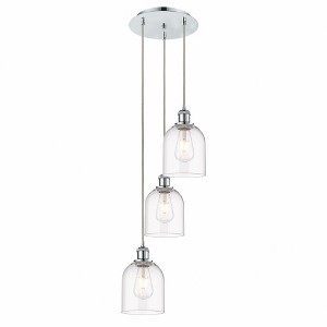 Bella - 3 Light Cord Hung Multi Pendant In Industrial Style-29.25 Inches Tall and 12 Inches Wide - 1 of 1