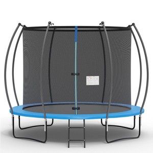 FDW 8/10/12/14FT Trampoline with Enclosure Net Outdoor Jump Rectangle Trampoline - ASTM Approved-Combo Bounce Exercise Trampoline - 1 of 4