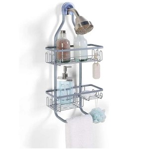 Dcolora Sturdy Tubing Structure Bathroom Hanging Shower Head Caddy Organizer (Standard, Grey) - 1 of 1