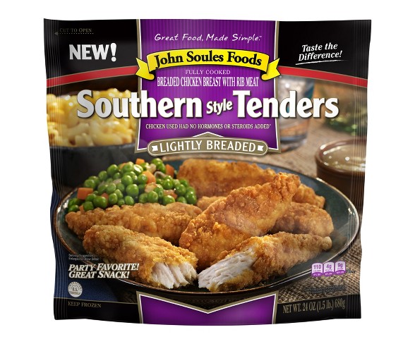John Soules Lightly Breaded Southern Style Tenders - 24oz