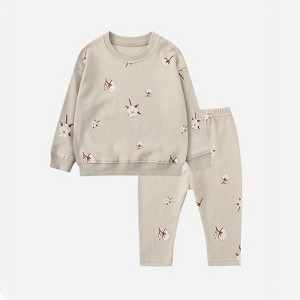 MyKids-USA Baby 1pcs Print Pattern Tops Combo Trousers Underwear Cotton 2 Pieces Sets - 1 of 4