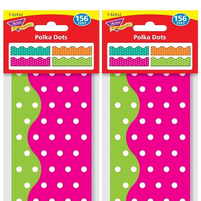 2pk 156' per pack Polka Dots Terrific Trimmers - TREND