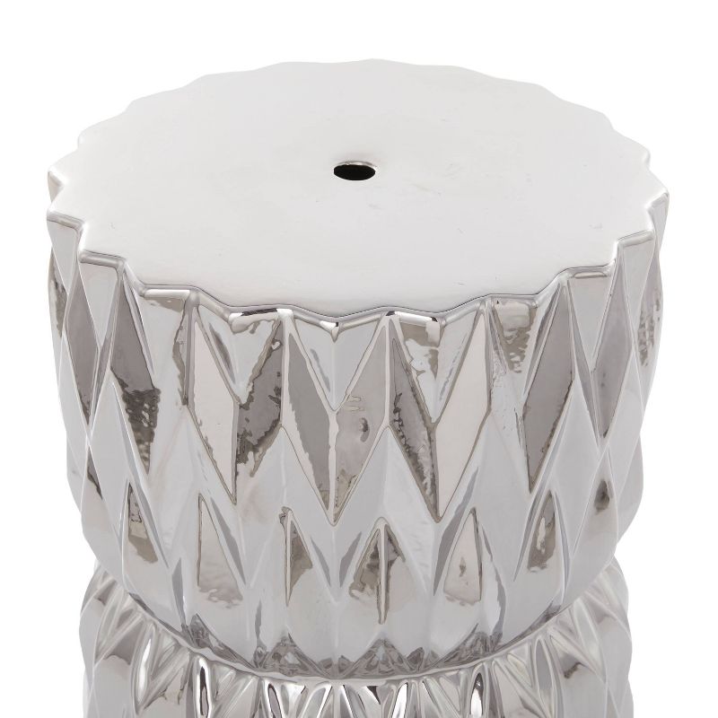 Glam Ceramic Faceted Accent Table - Olivia & May, 6 of 8