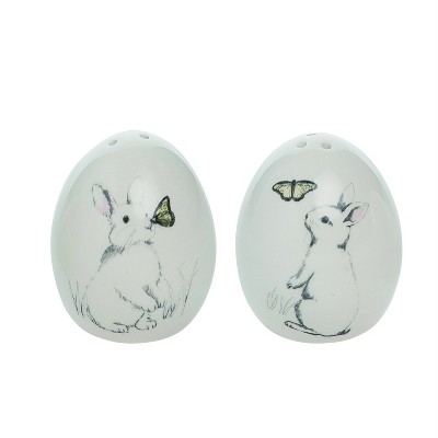 Transpac Dolomite 2.75 in. Off-White Easter Bun Buns Salt and Pepper Shaker, Set of 2