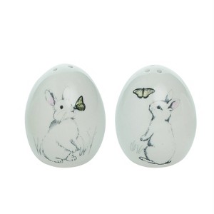 Transpac Dolomite 2.75 in. Off-White Easter Bun Buns Salt and Pepper Shaker, Set of 2 - 1 of 3