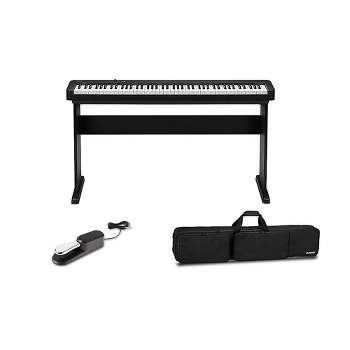 Casio CDP-S110 Digital Piano With CS-46 Stand, Sustain Pedal and Bag Black