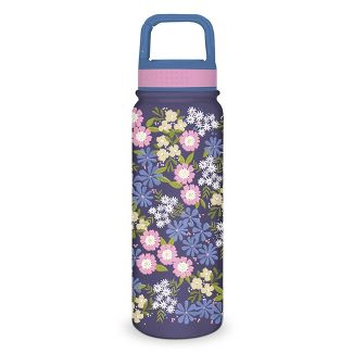 Hydraflow 34 oz. Double Wall Stainless Steel Bottle, Set of 2- Aqua Floral  - Sam's Club