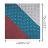 INSPIRE CHIC Women Contrast Color Retro Printed Square Satin Bandanas Neck Scarves 1Pc - 3 of 4