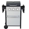 Okak Bbq Grill with 3/4-Burner, Portable Grill with Wire Enamel Cooking Grids and Foldable Side Table, Outdoor Grill with Wheels - 4 of 4