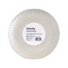 Disposable 9" Paper Plates - Uncoated - 200ct - Smartly™ - image 2 of 4
