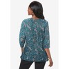 Jessica London Women's Plus Size Stretch Cotton Boatneck Tunic - 3 of 4
