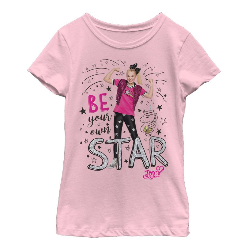 Girl's Jojo Siwa Be Your Own Star T-Shirt, 1 of 4