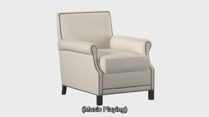 Easton Club Chair with Nail Heads  - Safavieh, 2 of 8, play video