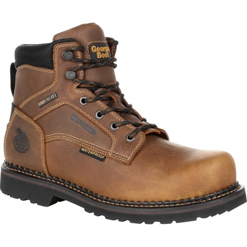 Men's Brown Georgia Giant Revamp Steel Toe Internal Met-guard ...