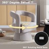 CAVINAS Boucle Swivel Accent Chair with Curved Backrest,Modern Upholstered Swivel Living Room Chairs,Reading Chairs for Living Room - 2 of 4