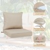 PAGED Outdoor Deep Seat Cushion Set,24x 24 inch,Waterproof Fade-Resistant Patio Furniture Cushions with Removable Covers,2PC - 4 of 4