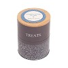 Country Living Set of 2 Volcanic Gray Carbon Steel Dog Treat Containers – Dog Treat Canisters, Elegant & Stylish Organization - 2 of 4