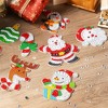 Joyfy Christmas Tree Decorations,16 Pcs Christmas 5D DIY Diamond Art Ornaments Craft Kit with Keychains, Kids Xmas Party Favors - 3 of 4