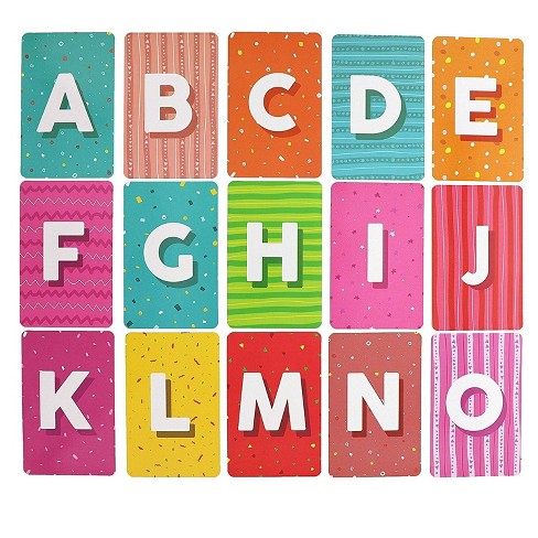 bright creations 26 count magnetic alphabet flash cards