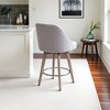 Starlight Canyon Home,Gray Swivel Counter Stools with Solid Wood Frame, Ideal for Kitchen or Bar - 3 of 4