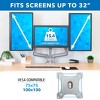 Mount-It! Triple Monitor Mount, Desk Stand with USB & Audio Ports, 3 Counter-Balanced Gas Spring Height Adjustable Arms Fits 24 - 32 Inch VESA Screens - 4 of 4