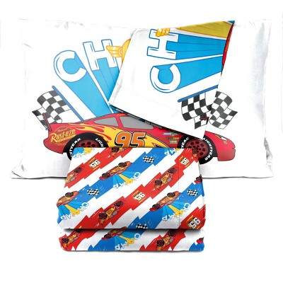 Disney Pixar Cars Lightning McQueen Twin Microfiber Sheet Set