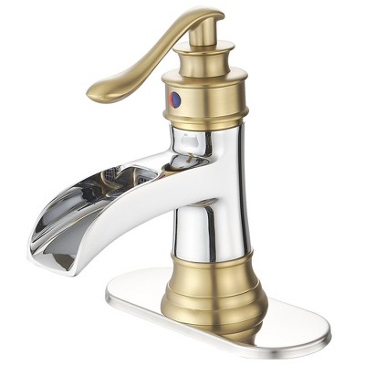 BWE Single Hole Single-Handle Low-Arc Bathroom Faucet