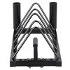 Yaheetech Horizontal Bumper Plate Rack Strength Fitness Rack Plate Holder Standard Plate Black - 4 of 4