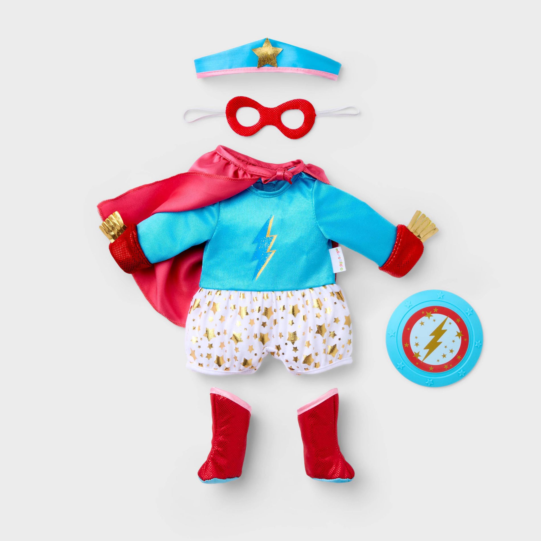 14" Baby Doll Superhero Outfit - Gigglescape™