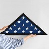 Americanflat Memorial Flag Case Small Frame in Black MDF with Polished Plexiglass 11.25" x 15.75" Fits Folded Flag of 3" x 5" - 3 of 4