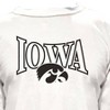 NCAA Iowa Hawkeyes Women's Plus Size Long Sleeve Fashion Crew Neck Fleece White Sweatshirt - 3 of 3